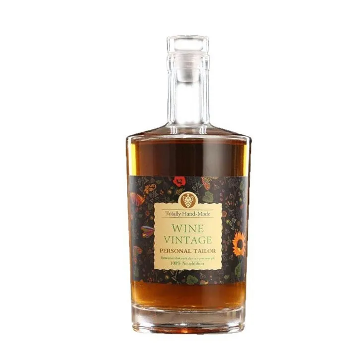 Bouteilles de vin de fruits de vente directe d'usine : 100 ml, 200 ml, 375 ml, 500 ml, 700 ml, 750 ml de bouteilles de vin en verre