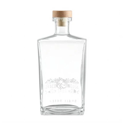 Bouteille en verre de whisky de 750 ml